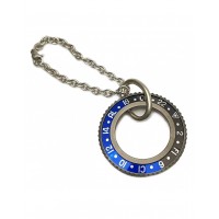 KEYCHAIN RING COLOR BLACK/BLUE SPEEDOMETER