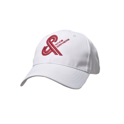 CASQUETTE R&D - BLANC / ROUGE POLYESTER