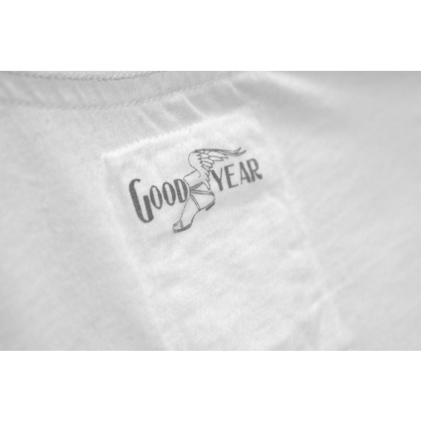 TSHIRT GOODYEAR MOTORCYCLE BLANC