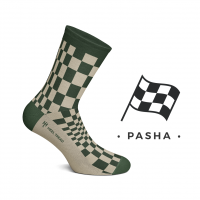CHAUSSETTES PASHA OLIVE / TAUPE