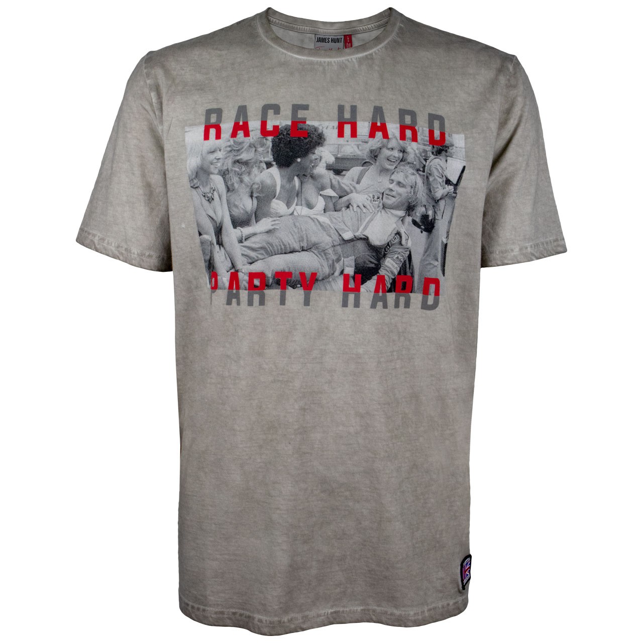 JAMES HUNT T-SHIRT RACE HARD PARTY HARD