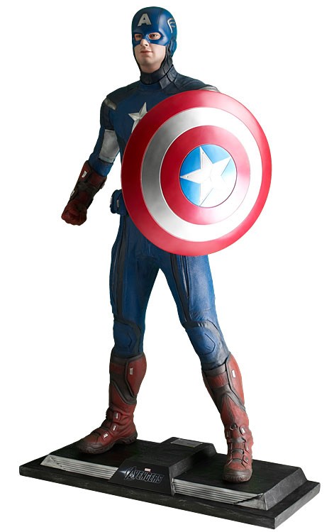 STATUE TAILLE REELLE CAPTAIN AMERICA THE AVENGERS