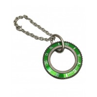KEYCHAIN RING COLOR GREEN SPEEDOMETER