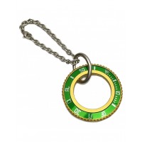 KEYCHAIN RING COLOR GREEN SPEEDOMETER