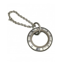 KEYCHAIN RING COLOR WHITE SPEEDOMETER