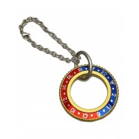 KEYCHAIN RING COLOR BLUE/RED SPEEDOMETER